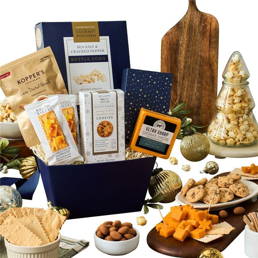 Winter Wonderland Holiday Basket Gift of Holiday Foods by GourmetGiftBaskets.com