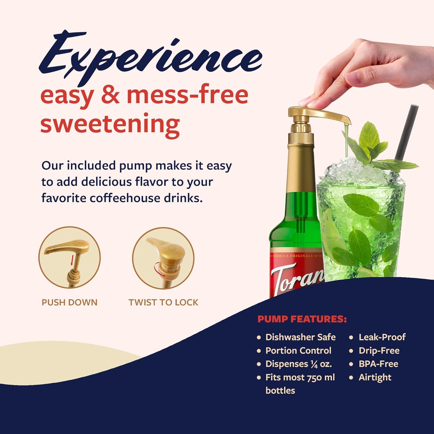 Torani Lime Syrup for Drinks, Flavoring for Iced Tea, Limeade, and Sodas, Pump Included, 25.4 Oz