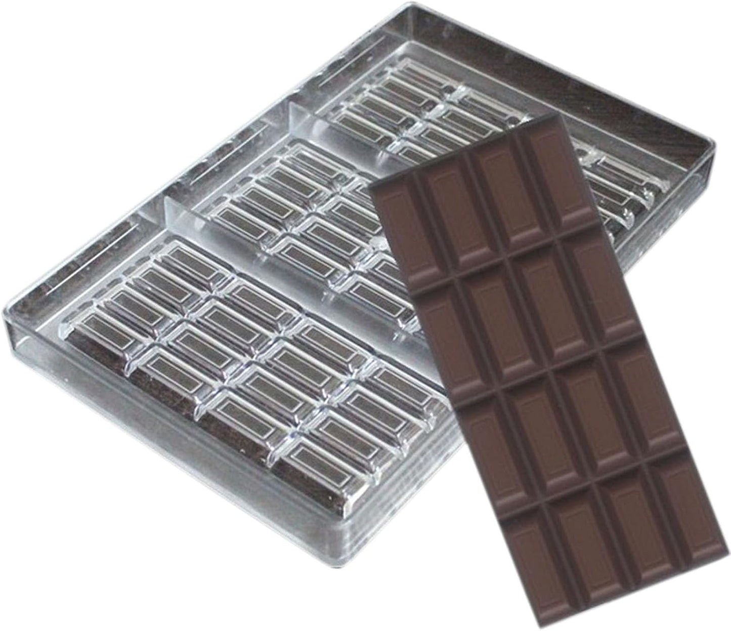 Grainrain polycarbonate chocolate bar moulds polycarbonate chocolate mold clear hard plastic candy mould bakeware candy making supplies (19355)