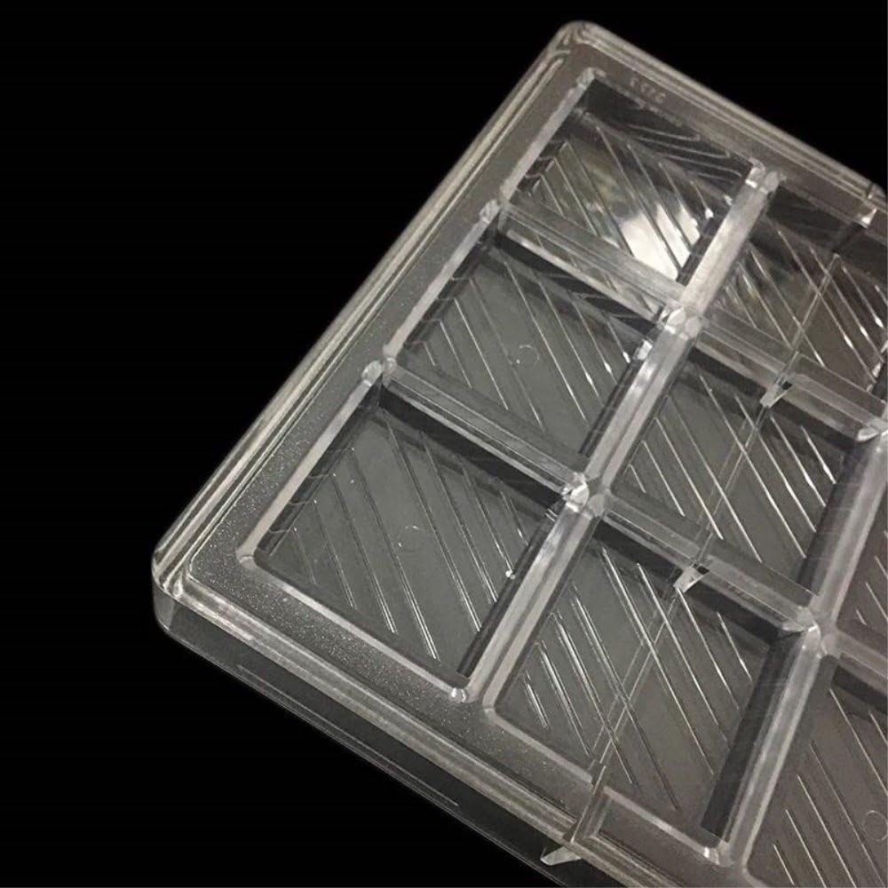 Grainrain polycarbonate chocolate mold polycarbonate chocolate bar mould square pattern candy diy Pastry Baking Tools (19396)
