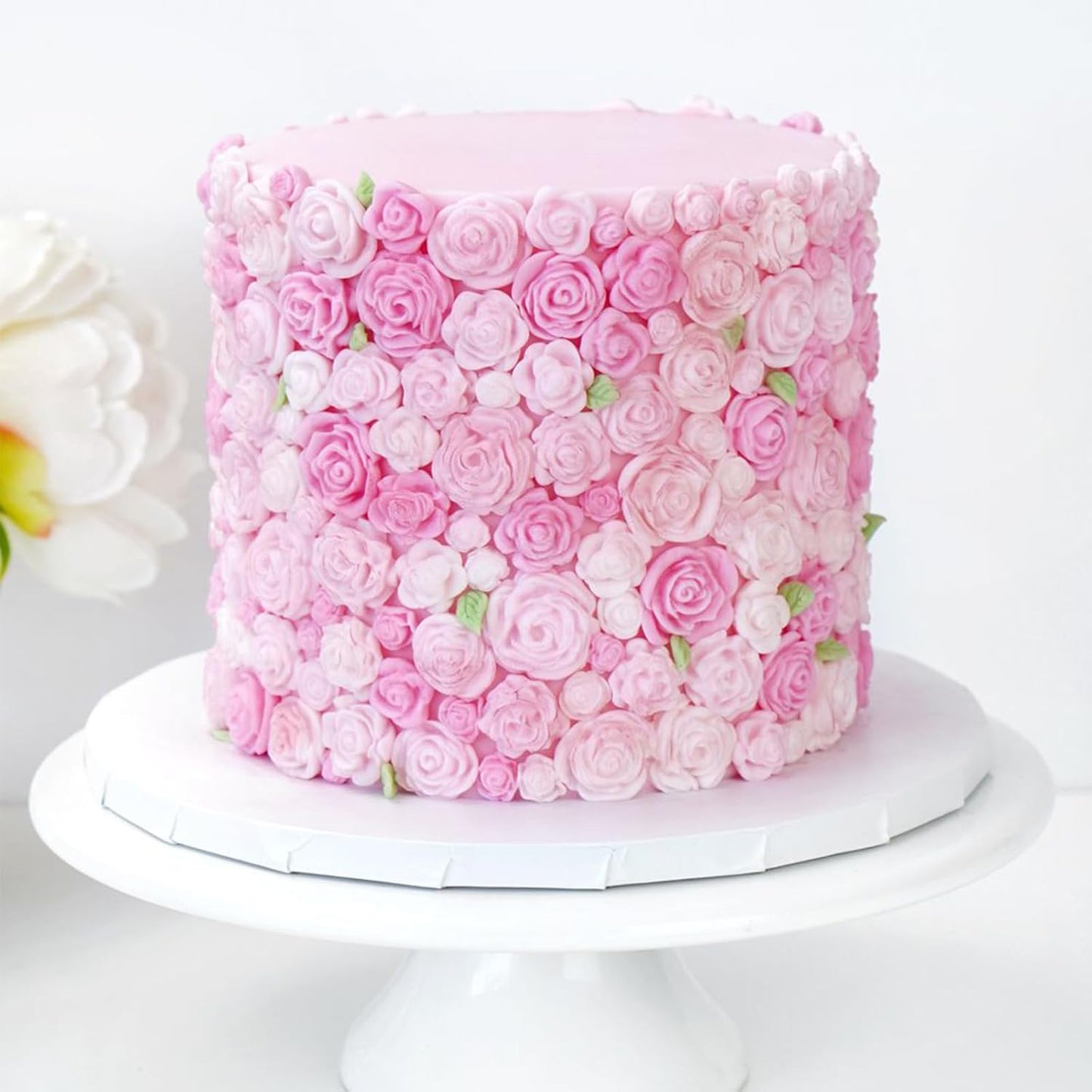 Actvty Rose Flower Silicone Mold, Leaves Candy Mold, 3 Pcs Mini Rose and Leaf Silicone Molds for Chocolate Fondant Sugarcraft Clay Candy Gummy Cupcake Toppers Cake Decorating