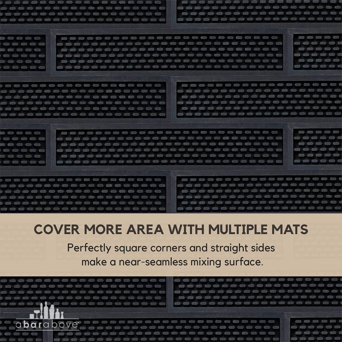 Premium A Bar Above Heavy Duty Bar Mat, Food Safe Silicone Mat, Mats for Bartending and Coffee, Commercial Strength Bartender Accessories, Dish Drying Mats for Kitchen Counter, Barista Accessories