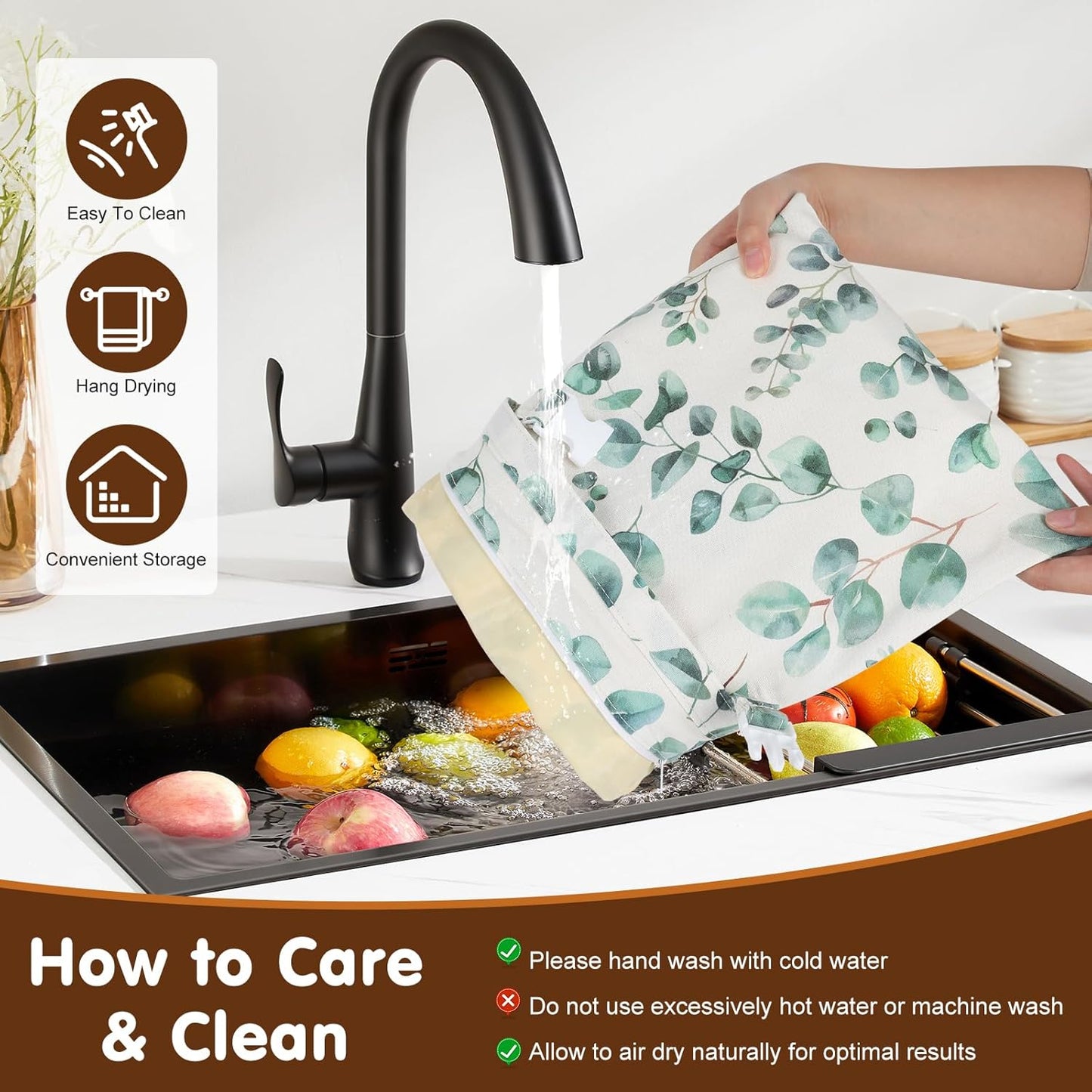 2pcs Reusable Beeswax Bread Bags with Zipper, HSSZXFR Organic Linen Food Storage Cloth Bag, Freshness Preservation Storage to Keep Fresh, for Homemade Sourdough Bread