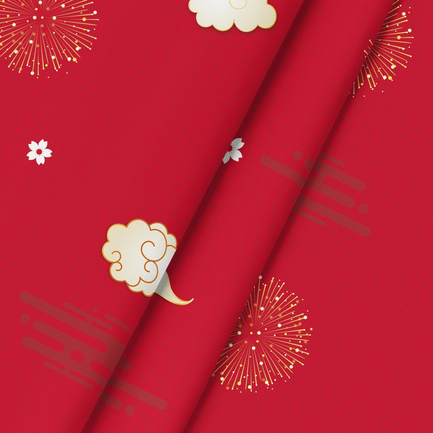 Horaldaily Newyear Tablecloth 70×70 Inch Round, Chinese Lunar New Year Lion Dance Lantern Red Washable Table Cover for Party Picnic Dinner Decor