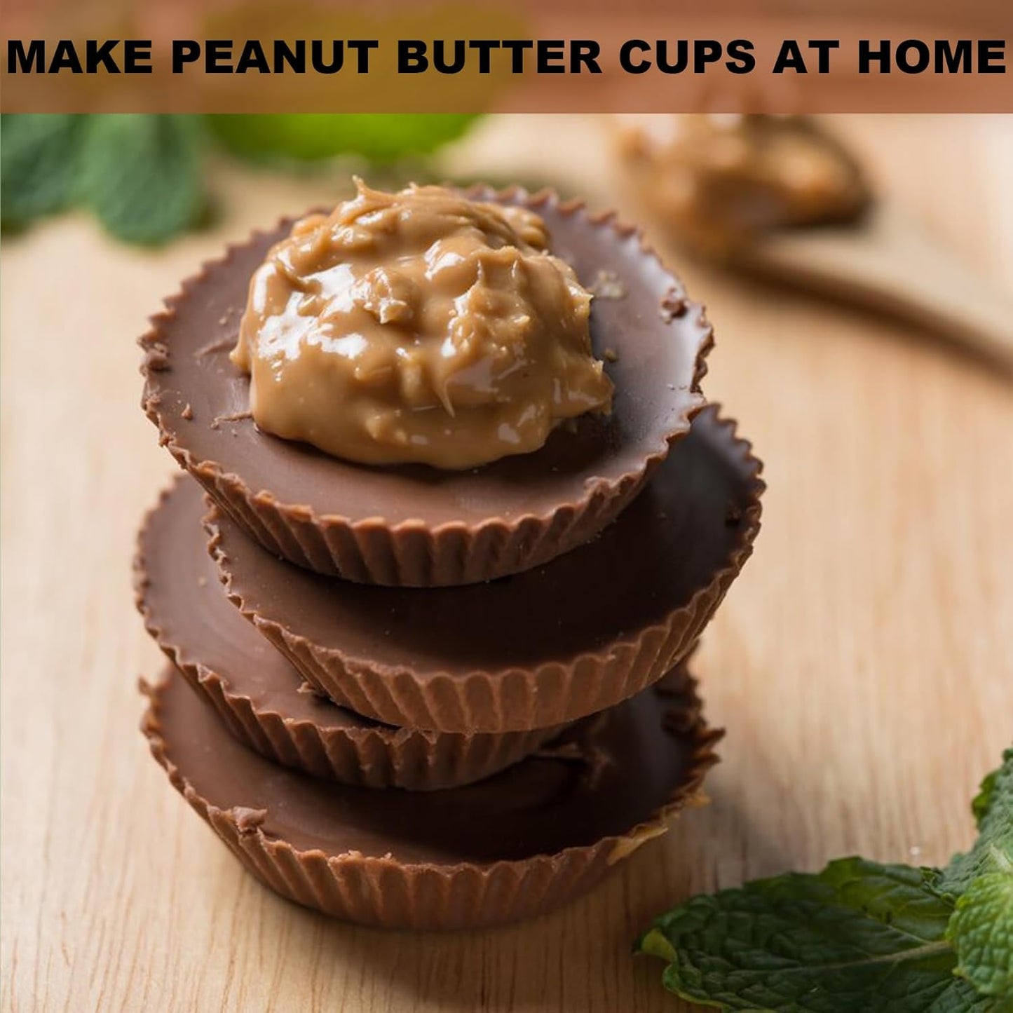 Peanut Butter Cup Molds, King-Size Chocolate Molds, Silicone Mold for Keto Fat Bomb, Jelly, Ice and Cordial, 2 PCS (Blue, King-Size)