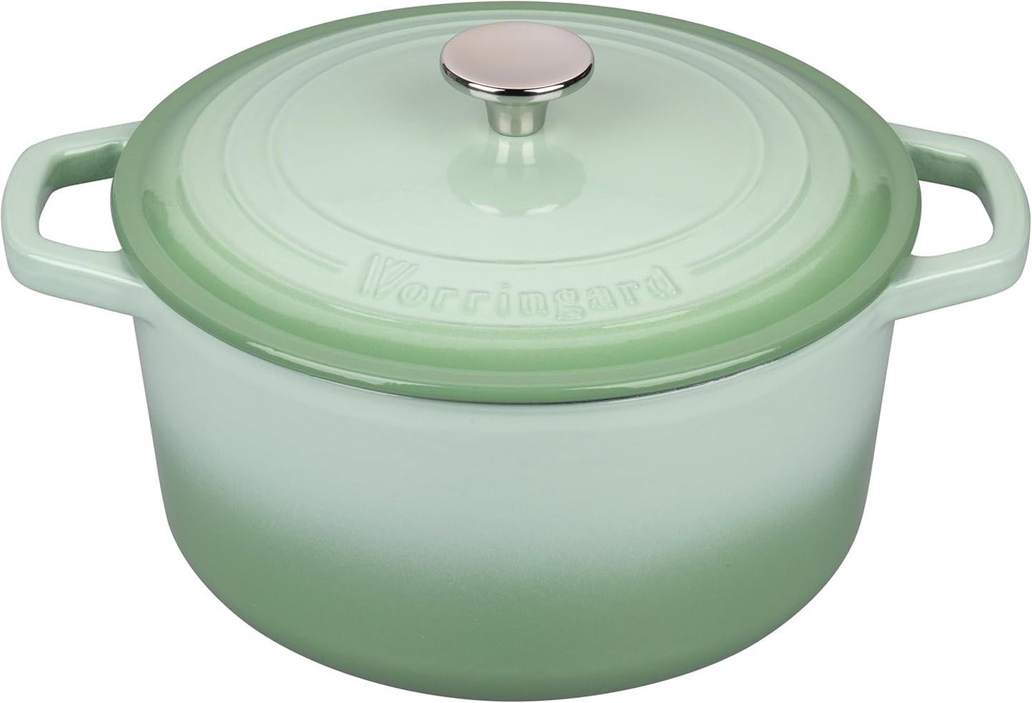 Enameled Cast Iron Dutch Oven Pot with Lid, for Bread Baking, Round Bread Oven- include Sourdough Bread Baking Supplies Set, 6QT, Green