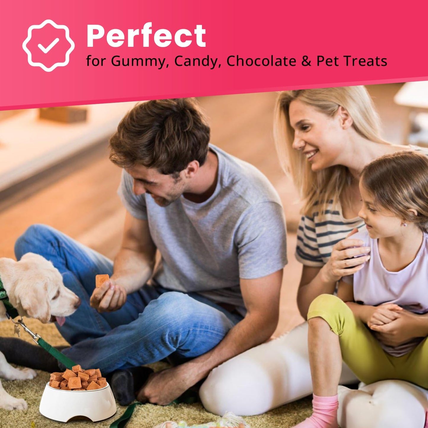 Silicone 6.5ml Cube Candy Molds for Chocolate, Gummy & Baking | 234 Cavities Confectionery Molds | Food-Grade, BPA-Free Silicone for Homemade Treats & Desserts | Dolce Flav