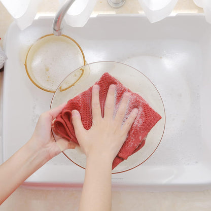 Homaxy 100% Cotton Waffle Weave Kitchen Dish Cloths, Ultra Soft Absorbent Quick Drying Dish Towels, 12 x 12 Inches, 8-Pack, Multicolor