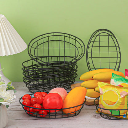 15 Pack Oval Wire Bread Basket, 9.65 x 6.1 x 2.17 Inch Metal Fast Food Baskets with 50 Sheets Deli Wrappers Paper, Metal Dinner Roll Baskets for Home & Kitchen, Serving and Storage(Black)