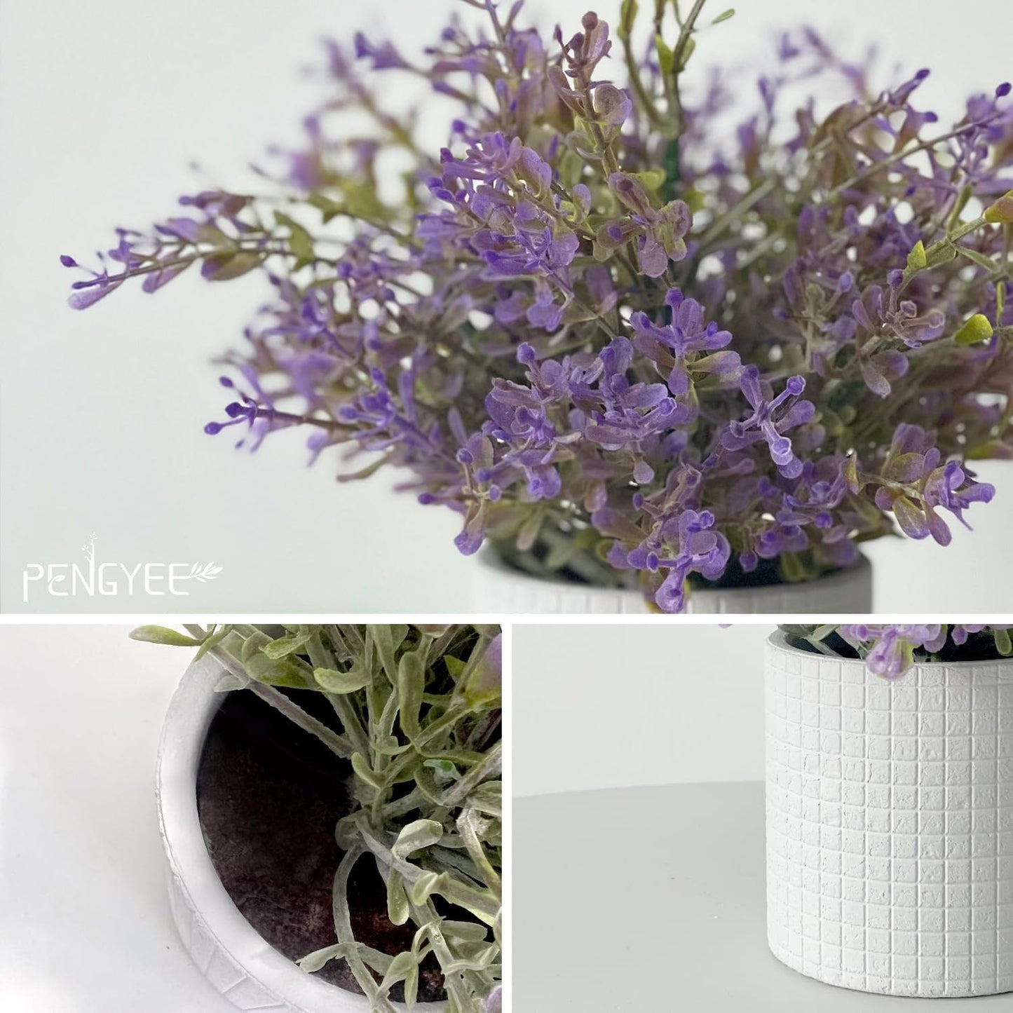 3 Pack Small Fake Plants for Home Decor, Artificial Plants Indoor, Small Faux Plants Indoor for Kitchen Bathroom Farmhouse Office Room Decor