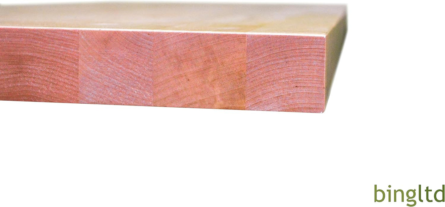 BingLTD - 72" L x 25" Rectangular Birch Butcher Block Standard Countertop with Edge Grain (CT7225-BR-CC)