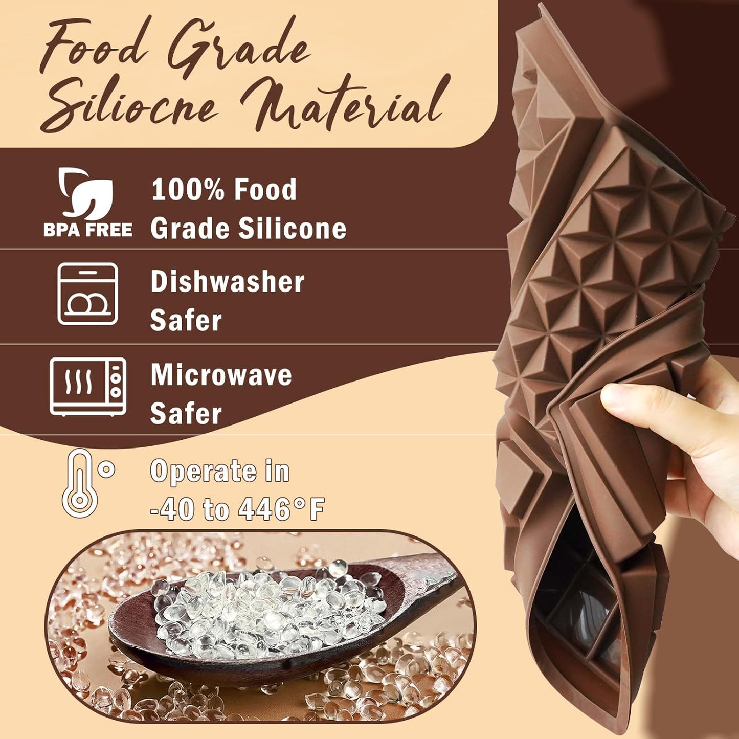 HKNMTT Chocolate Bar Silicone Molds, Large Stuffed Dubai Pistachio Deep Bar Moulds Kit 1 Inch Thick Big Pack of 2, Ideal for Homemade Making Bar Candy Bar Bpa Free DIY