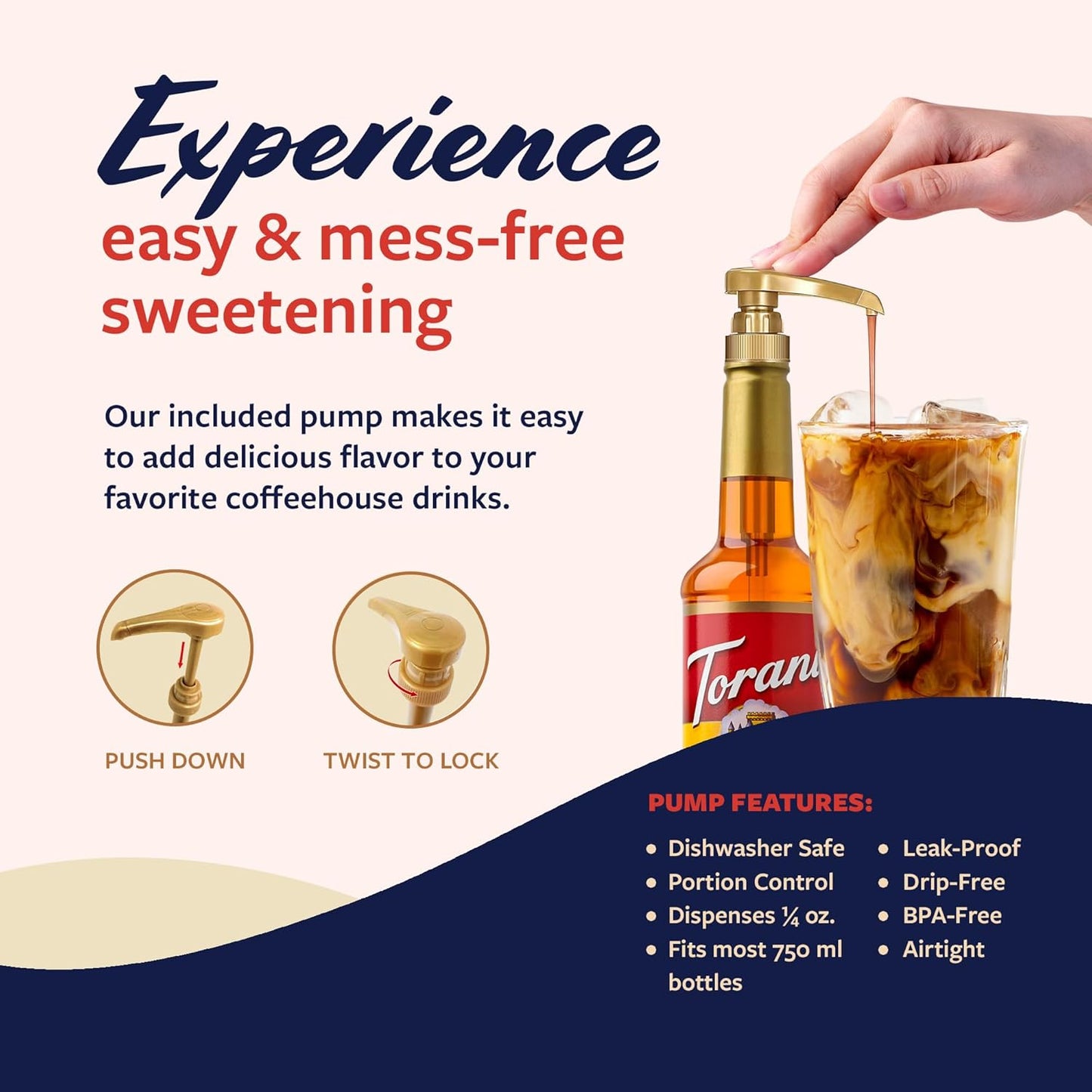 Torani Sweet Heat Syrup for Coffee, Lemonade, Sodas, and Cocktails, Pump Included, 25.4 Fl Oz