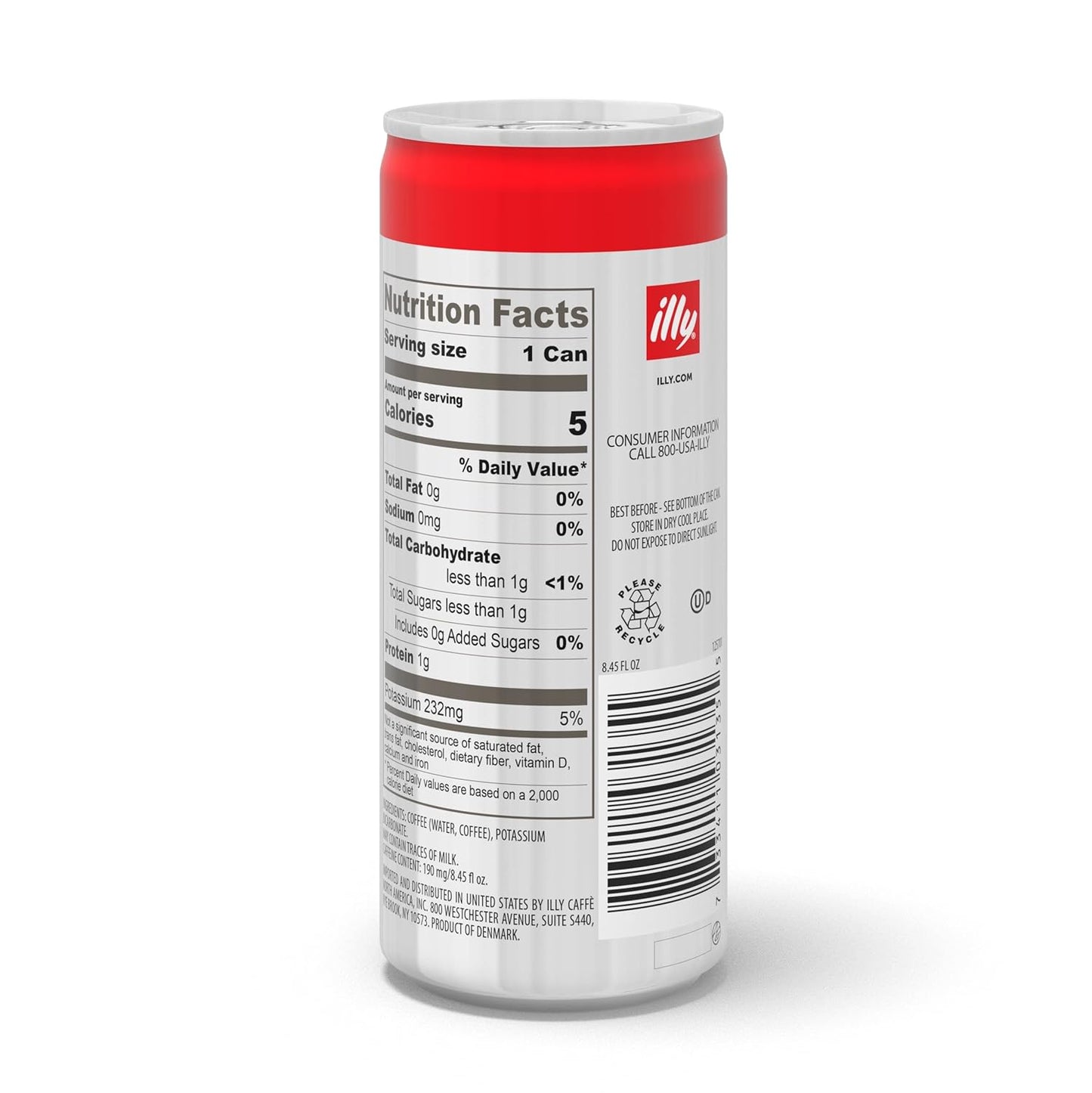 illy Ready To Drink Cold Brew Coffee - 100% Arabica, Smooth & Refreshing Taste - Convenient, Easy To Carry Cans - 8.5 oz., 12 Pack