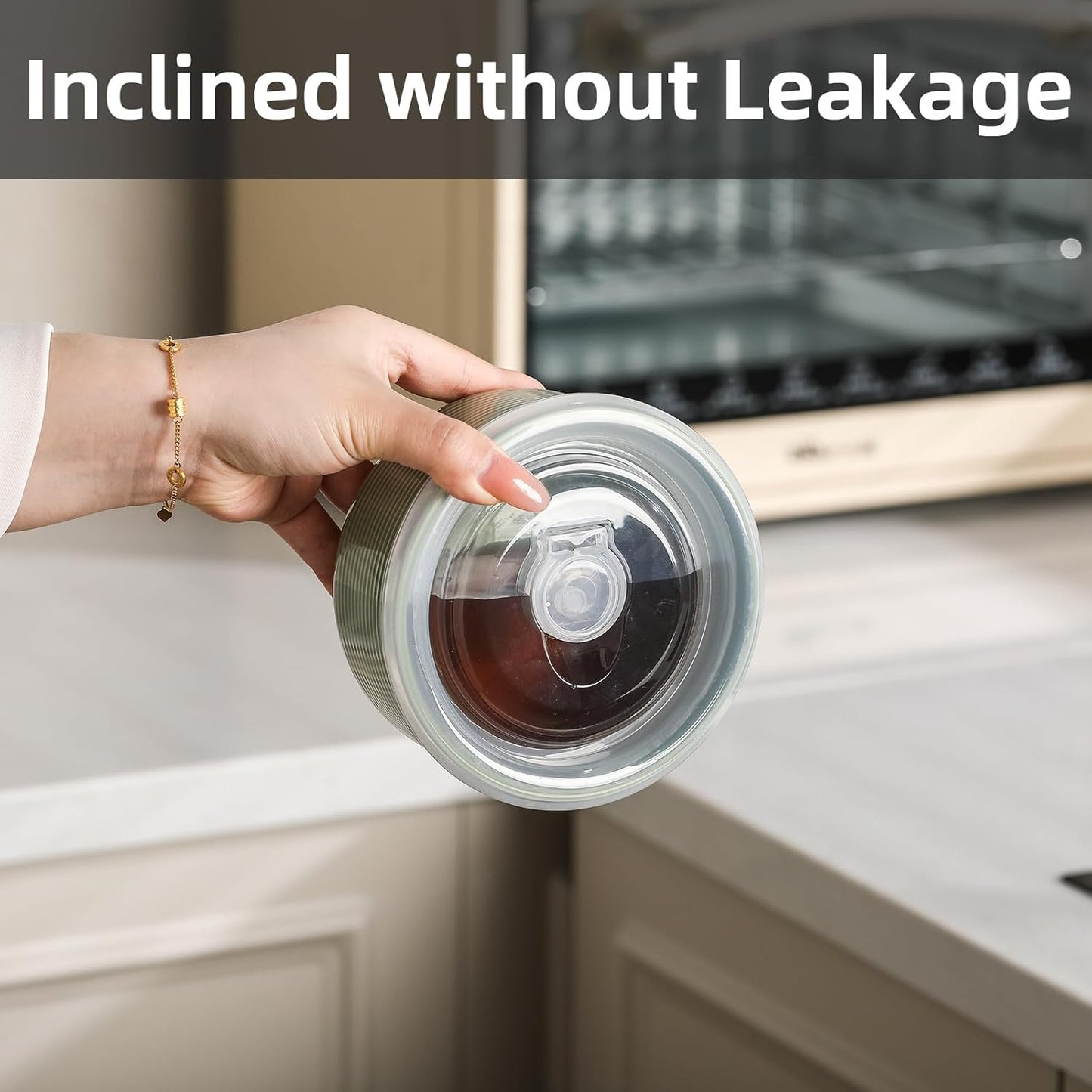 Ceramic Nesting Bowls with Lid: Microwave Safe Food Storage Containers for Work Lunch Picnic Camping Meal Prep Soup Salad Cereal Leftovers - 5 & 6 Inch, 20 & 32 oz, Set of 4, Green