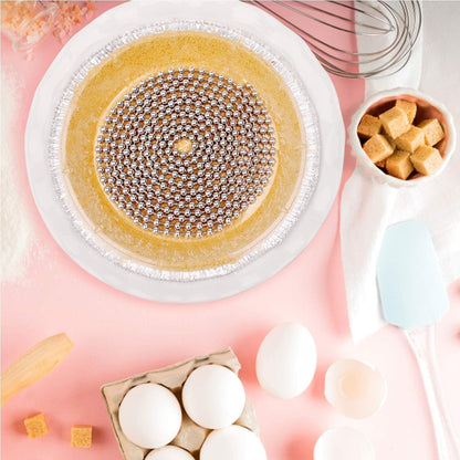 Durable Baking Supplies: Stainless Steel Chain Pie Weights, Reusable and Easy to Clean, Odorless, Safe Pie Weights for Pie Crusts, Oven Safe Baking Beads (15 feet)