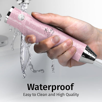 Zulay Kitchen Lux Electric Milk Frother Rechargeable Handheld - Powerful 2-Speed Motor, Waterproof, 2000mAh Battery - Lux Coffee Frother for Protein Powder, Drink Mixer Wand & Matcha Mixer