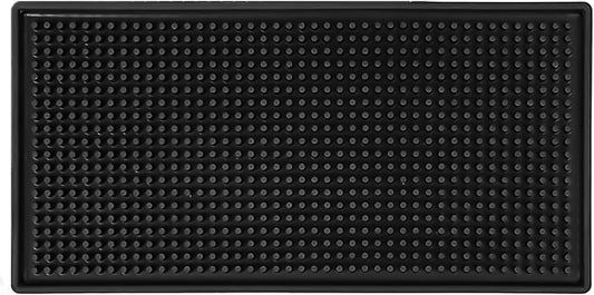 Black Bar Mat (12x6 Inches) (Pack of 1) | Drying, Durable, and Stylish Spill Mats for Bars, Restaurants, Coffee Shops, Bar Mats for Countertop and Table Top, Non-Spill & Non-Toxic Mats