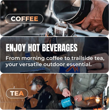 Electric Kettle, 120V Portable Water Boiler for Coffee & Tea, 304 Stainless Steel Mini Tea Kettle, 500W Fast Boiling Water with Auto Shut-Off, Camping & Travel Essentials