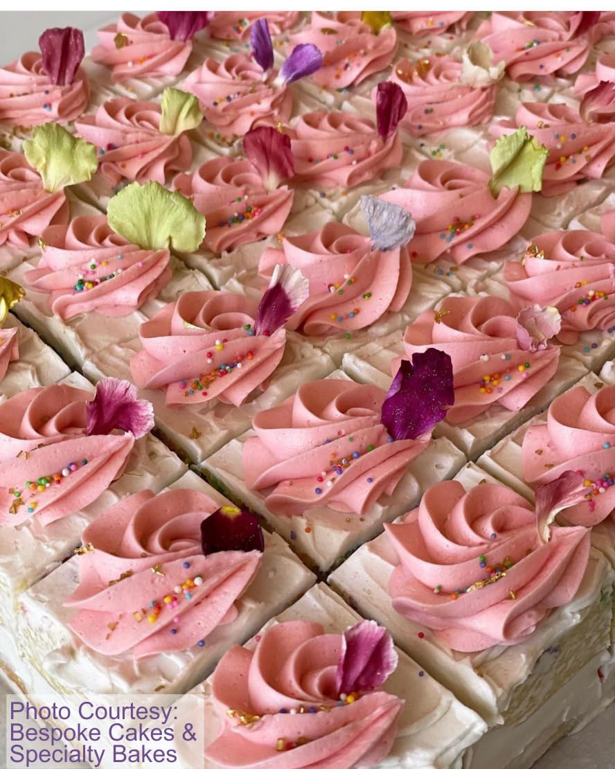 Edible Freeze-dried Flower Petals | 0.2 oz Dried Edible Flowers | About 1.5 Cups of Edible Flower Petals | Edible Flower Petals for Cocktails | Edible Flower Petal Garnish | Dried Edible Flower Petals