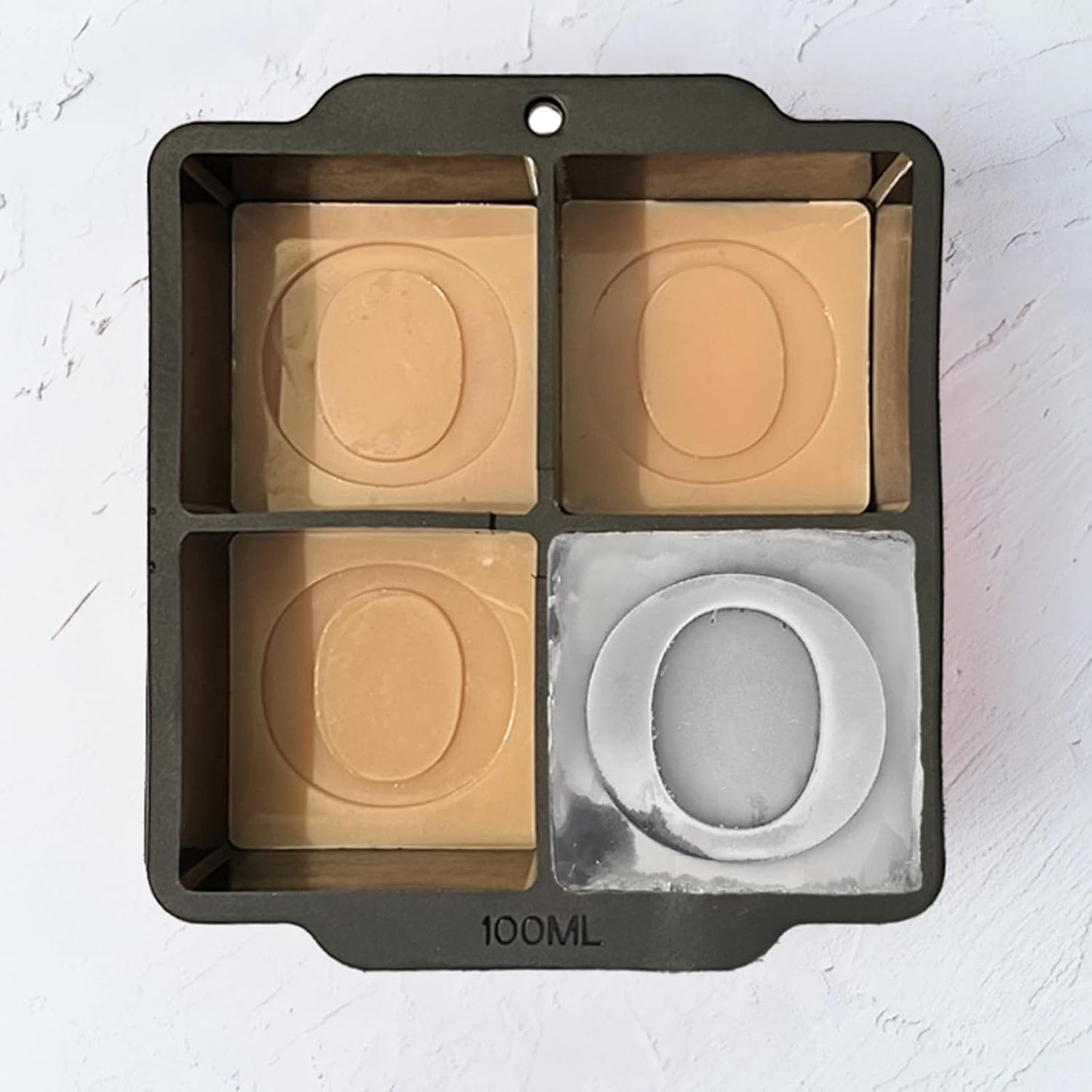 Letter O Monogram Ice Cube Mold Custom Ice Cube Mold 2 Inch Big Initials Silicone Ice Cube Tray Gifts for DAD Gifts for Him