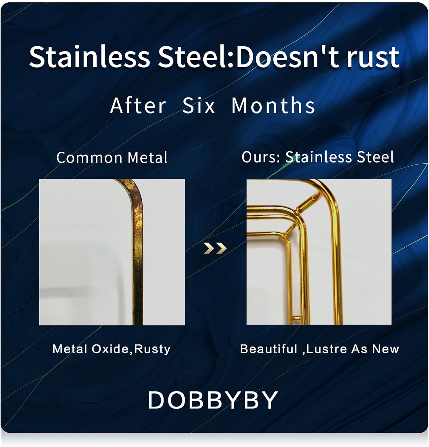 Vanity Tray Makeup Organizer Cosmetics Storage Bathroom Skincare Organizer Countertop Display Rack in Dresser Stainless Steel Shelf Marble Print Ceramic Trays