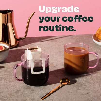 Copper Cow Coffee Premium Pour Over Single-Serve Vietnamese Coffee Pouches (24 pack) | Classic Black | Dark Roast | Convenient Vietnamese Ground Coffee Packets, Travel Friendly