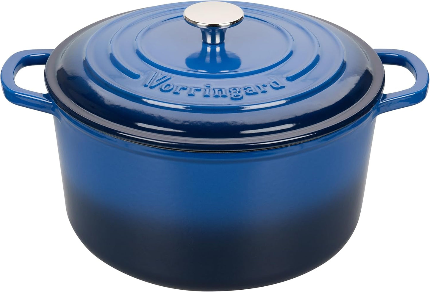 Enameled Cast Iron Dutch Oven Pot with Lid, for Sourdough Bread Baking, Round Dutch Ovens, 4.5 Quart, Blue