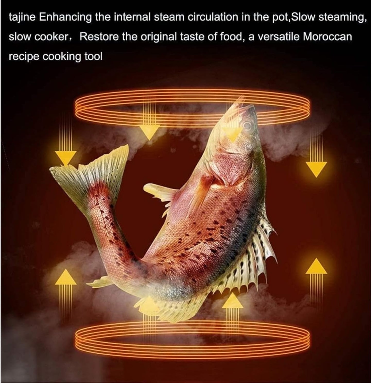 10in Ceramic Tagine Pot with Enameled Cast Iron Base and Cone-Shaped Lid for Braising Slow Cooking Clay Pot Induction Cooker (Blue)