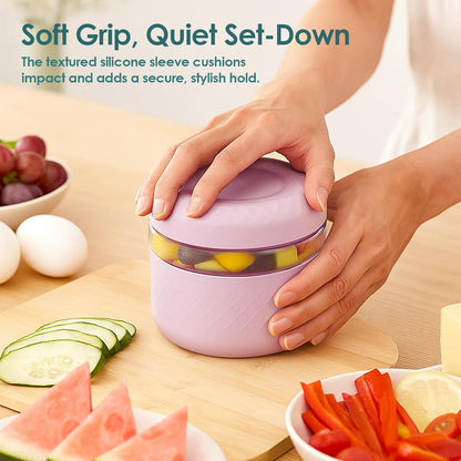 24 oz Glass Lunch Bowl Container with Lid | Leak & Spill Proof, BPA-Free, Microwave & Dishwasher Safe, Airtight Meal Prep & Food Storage Jar for Lunch, Salad, Soup, Overnight Oats, Stew, Yogurt