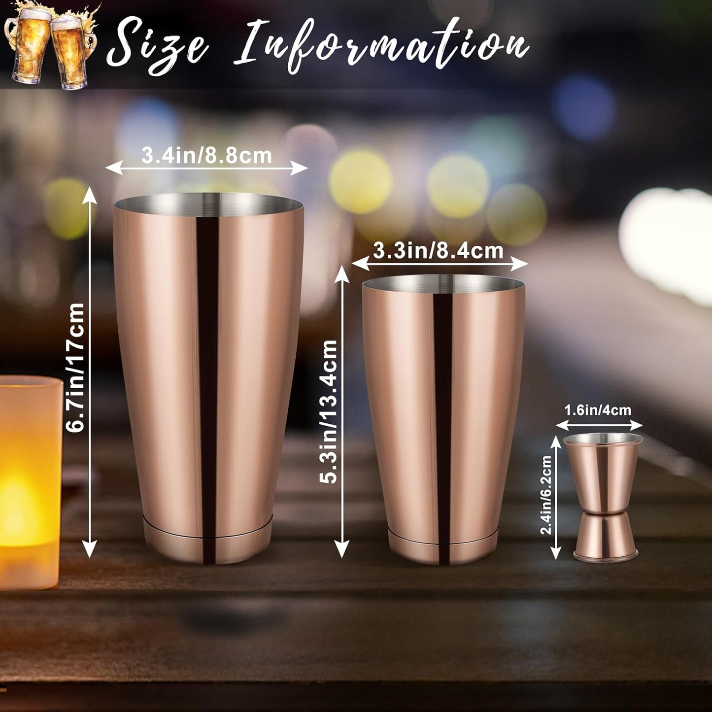 Boston Shaker Cocktail Set Bartender Kit, 12 Pcs Drink Shaker with Strainer Bartending Martini Shaker Tin with 18oz & 28oz Mixed Alcohol Shaker Professional Stainless Steel Bar Tool for Beginner