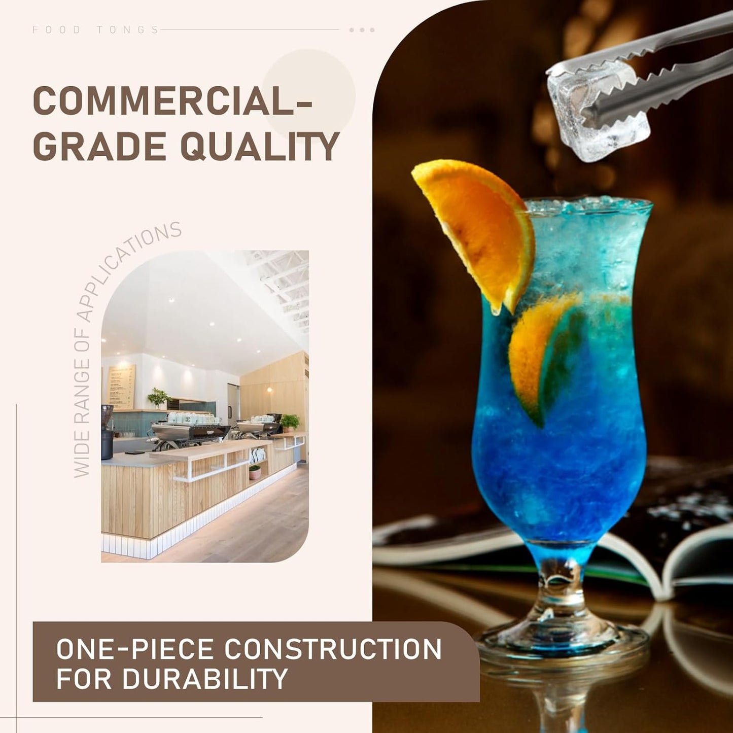 2 Pack Small Metal Tongs, Kitchen Tongs 6 Inch Stainless Steel Restaurant Grade Serving Tong for Buffet, Salad, Ice, Cooking Utensils, Appetizer