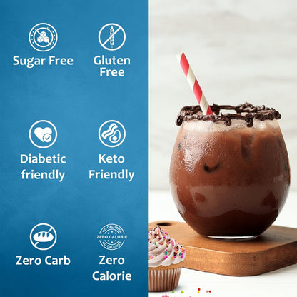 Syruvia Sugar Free Coffee Syrup, Cupcake Flavored Syrup for Drinks, Lattes, and Desserts – 25.4 fl oz