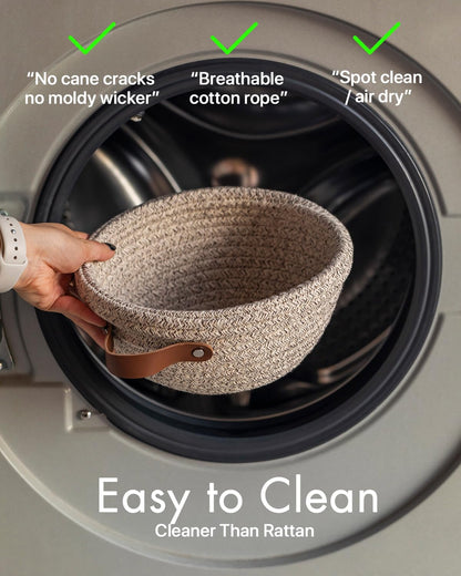 Crispier Crust Cotton Rope Banneton Bread Proofing Basket Set, Oval & Round Bread Baskets with Liners & Covers for Artisan Bread Baking, Sourdough Bread Baking Supplies(Natural)