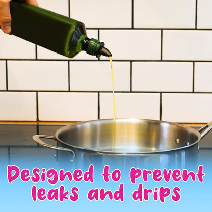 Hawaiian Shaved Ice Syrup Precise Control Bottle Pourers - Professional Pour Spouts for Snow Cone & Drink Flavors (3-Pack)