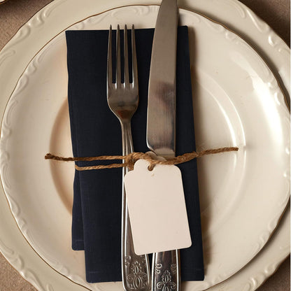 Urban Villa Cloth Napkins Set of 12 20x20 Inches 100% Cotton Napkins Cloth Washable Durable Reusable Absorbent Table Dinner Napkins Cloth for Christmas Hotel Lunch Restaurant Weddings Parties - Black