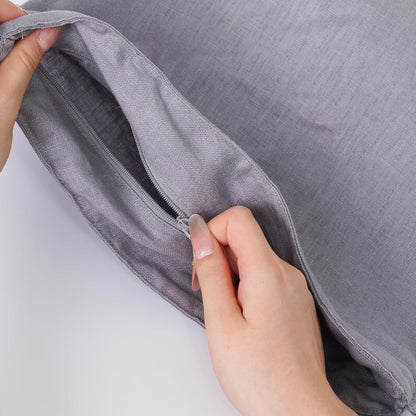 2 Pcs 100% Linen Bread Bags for Homemade Bread 13 x 19.6 Inches Reusable Sourdough Bread Storage Bag with Zipper (Gray)