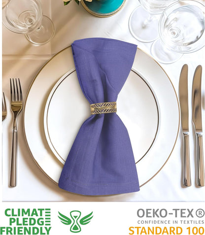 Urban Villa Cloth Napkins Set of 12 20x20 Inches 100% Cotton Napkins Cloth Washable Soft Durable Reusable Absorbent Table Dinner Napkins Cloth for Hotel Lunch Restaurant Weddings Parties – Lilac