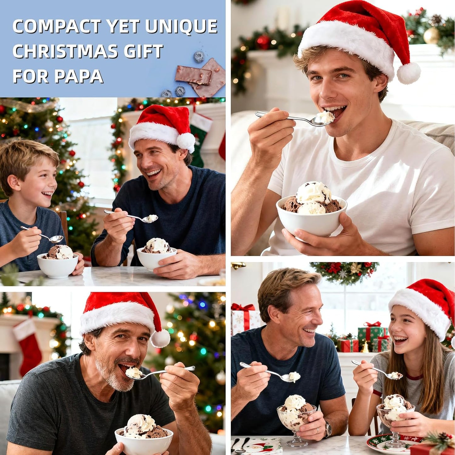 Christmas Unique Gifts for Papa from Daughter, Son, Wife - Funny Ice Cream Scoop Shovel Gifts for Dad, Daddy, Papa, Father-in-Law, Grandpa - Christmas Stocking Stuffers for Step Dad, Birthday Presents