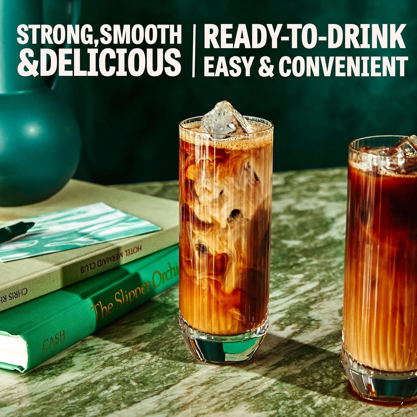 Wandering Bear Organic Vanilla Cold Brew Coffee - Extra Strong, Bold, Smooth, Unsweetened, Shelf-Stable, Ready to Drink, Gluten Free, & Vegan Iced Cold Brewed Coffee Drink - 32 fl oz, 3 pack