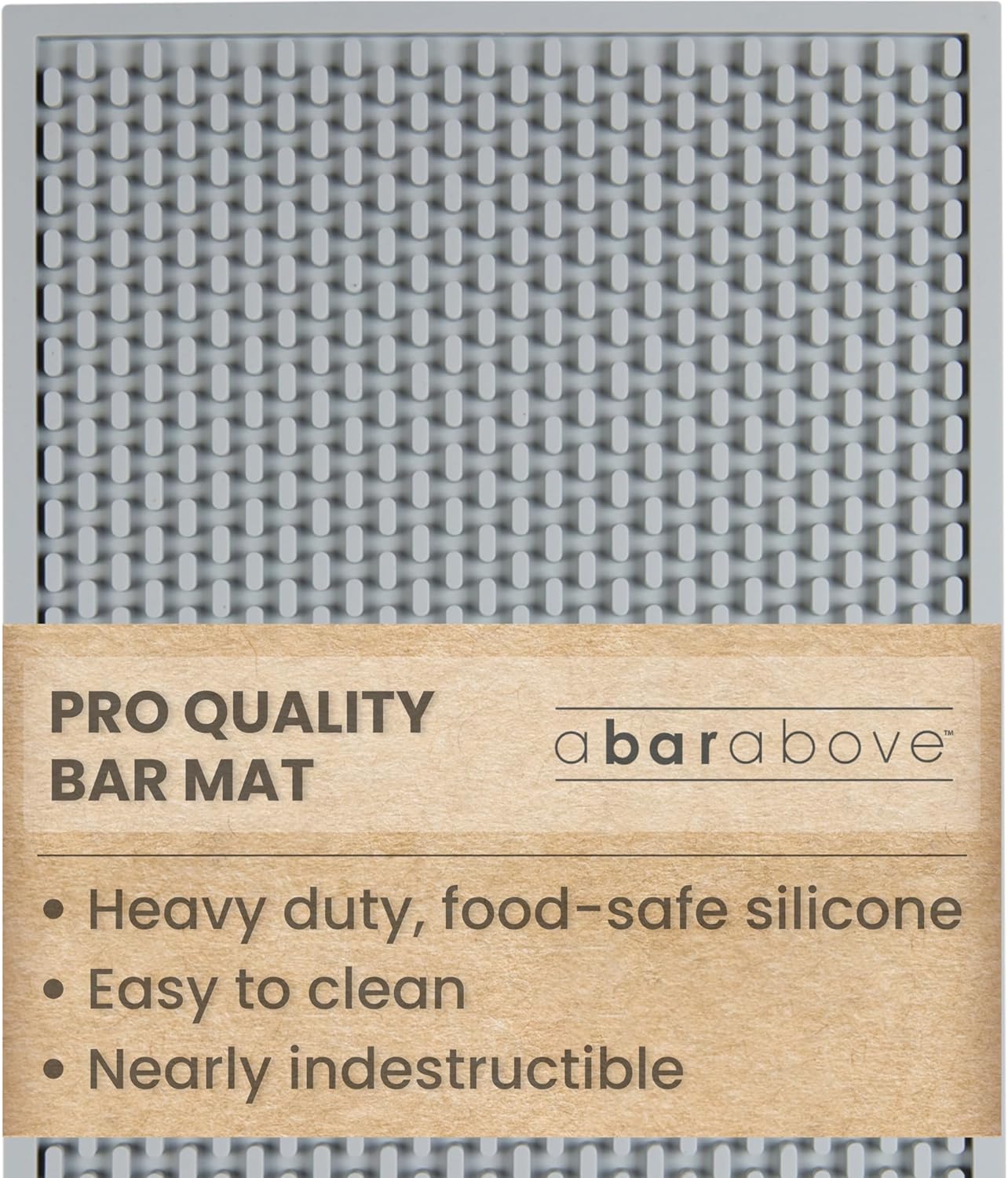 Premium A Bar Above Heavy Duty Bar Mat, Food Safe Silicone Mat, Mats for Bartending and Coffee, Commercial Strength Bartender Accessories, Dish Drying Mats for Kitchen Counter, Barista Accessories
