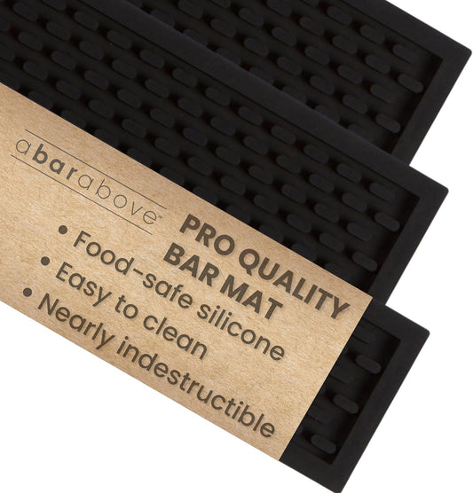 Premium A Bar Above Heavy Duty Bar Mat, Food Safe Silicone Mat, Mats for Bartending and Coffee, Commercial Strength Bartender Accessories, Dish Drying Mats for Kitchen Counter, Barista Accessories