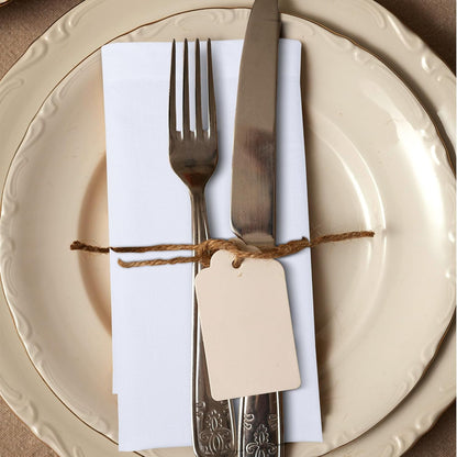 Urban Villa White Cloth Dinner Napkins Set of 12 20x20 inches 100% Cotton Highly Absorbent Washable Durable Reusable Ideal for Farmhouse Party Thanksgiving Fall Christmas Everyday Use Table Napkins