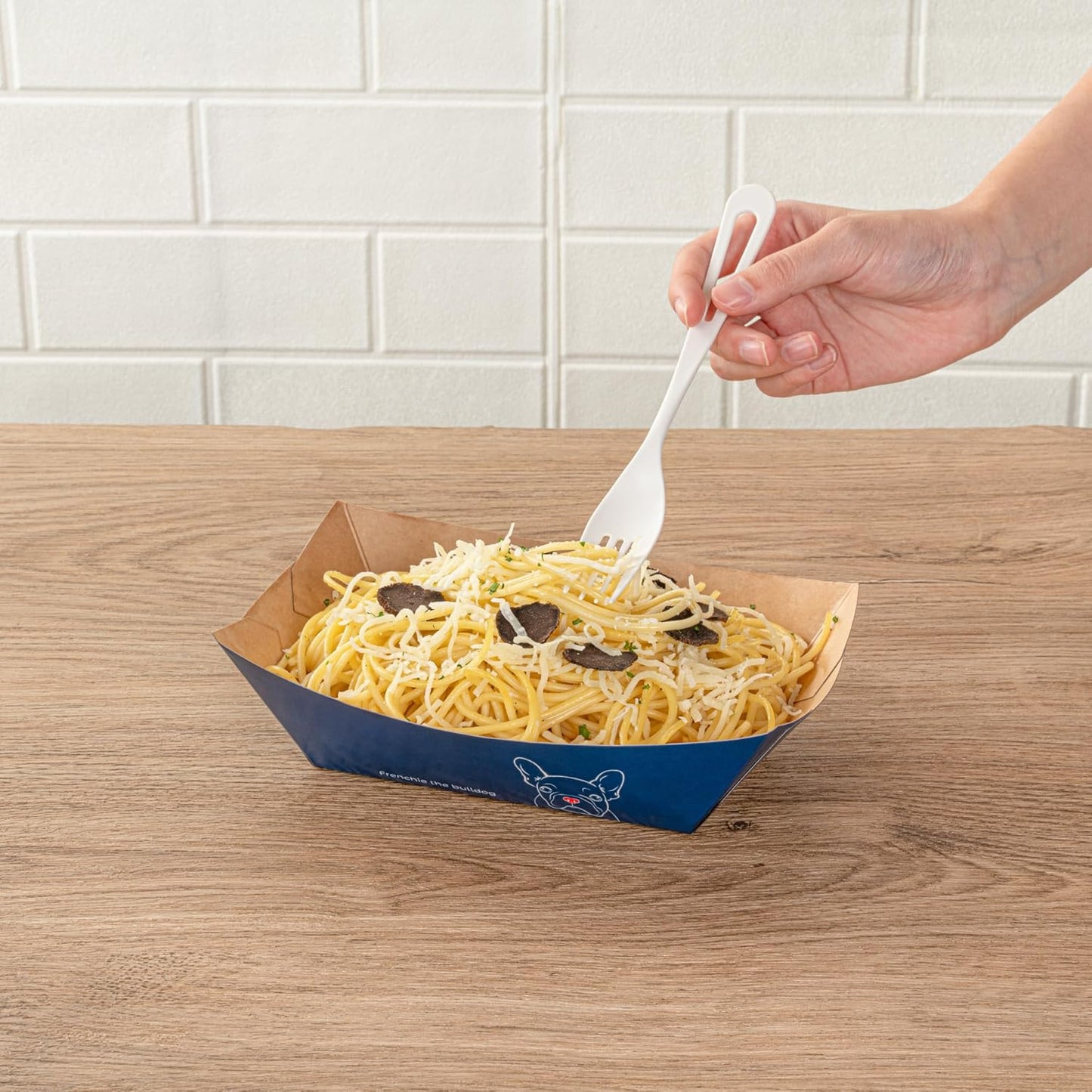 Restaurantware Bio Tek 1 Pound Food Boats 200 Disposable Paper Food Trays - Heavy-Duty Greaseproof Frenchie Paper Food Boats For Snacks Appetizers Or Treats Use At Parties Or Carnivals