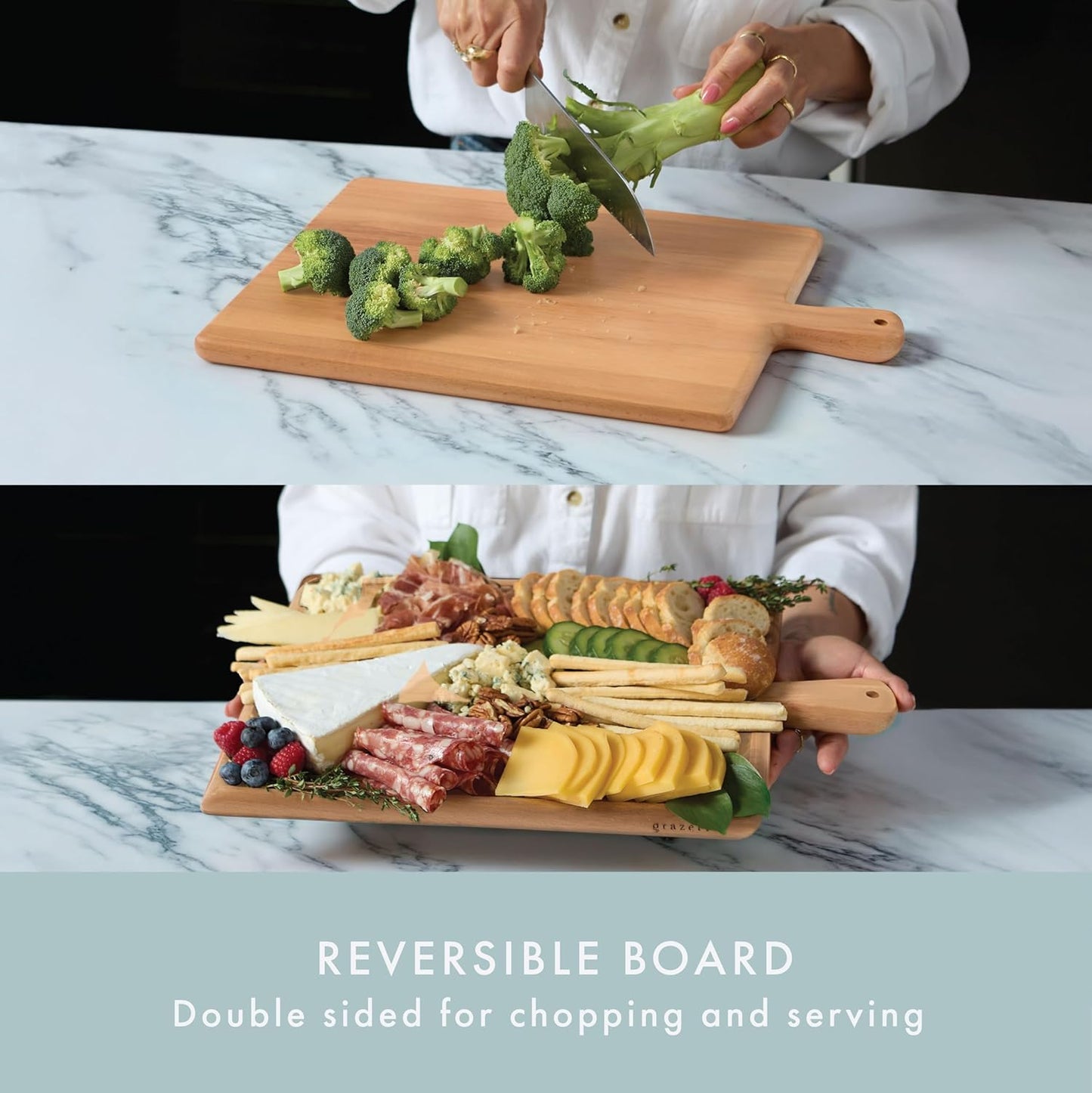 Charcuterie Board Set - Solid Wood Cheese Board for Serving with Accessories - House Warming Gifts for New Home, Bridal Shower & Wedding Gift, Birthday Gifts for Women