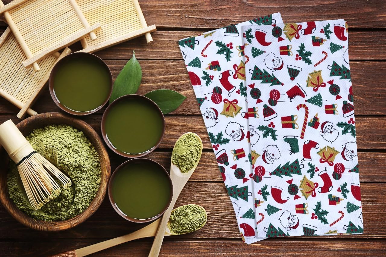 Urban Villa Christmas Dinner Napkins Christmas Print Cloth Napkins Set of 12 Premium Quality Dinner Napkins Cotton Oversized 20X20 in Cloth Napkins with Mitered Corners Ultra Soft Quality Napkins