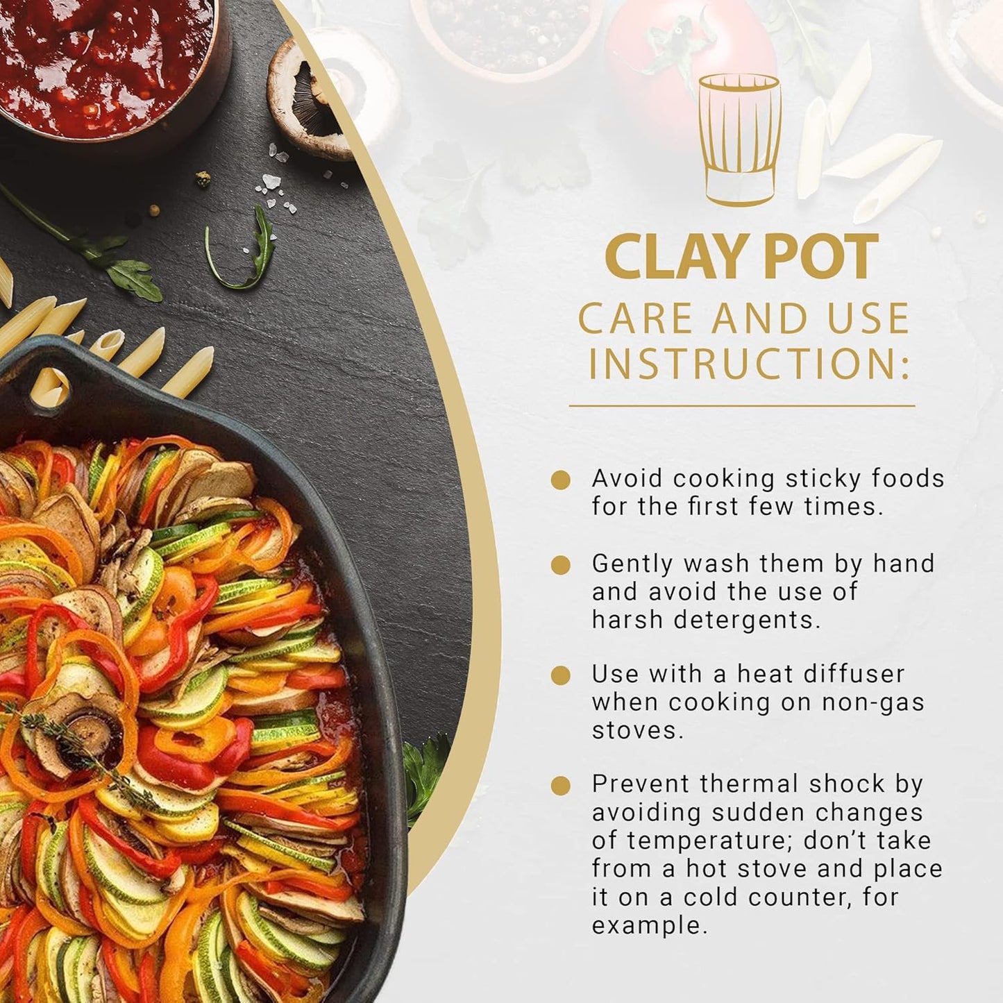 Authentic Chamba Casserole - Elegant, All-Natural Black Clay Casserole for Braising, Baking and Serving Paella, Stews and More - Stovetop & Oven Safe – Handmade in Colombia