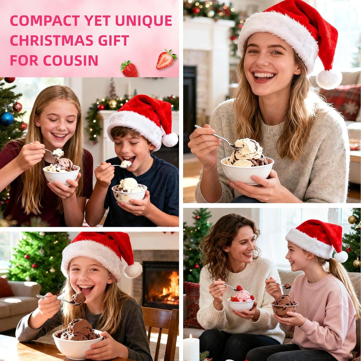 Christmas Unique Gifts for Cousin from Mom, Dad, Sister, Brother - Funny Ice Cream Scoop Shovel Gifts for Cousin - Christmas Stocking Stuffers for Cousin's, Birthday Presents