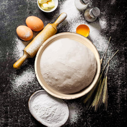 Proofing Basket - 9 inch Banneton Bread Proofing Baskets Set of 2 Banneton Basket Sourdough Proofing Bowls with Liners for Professional & Home Artisan Sourdough Bread Baking Supplies