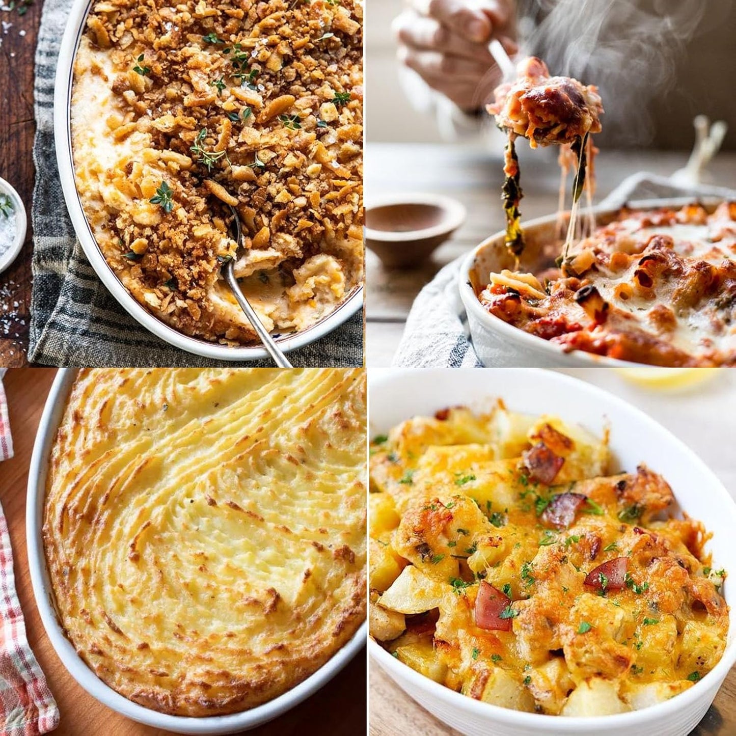 UIBFCWN Au Gratin Baking Dishes, 7.5''x4.5'' Ceramic Oval Baking Dish for Single Serving, Individual Casserole Dishes Oven Safe, Au Gratin Pans for Lasagna & Cobblers, 11.5oz, Set of 6